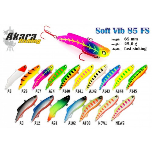 Vobleris SOFT Vib 85FS 25gr/85mm/A9, Akara | SV85-A9