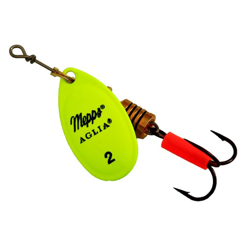 Tinsel Mepps "AgliaFluo" Chartreuse #2