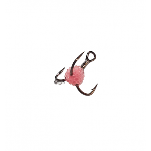 Treble hook pink fluorescent, #8, Mistrall