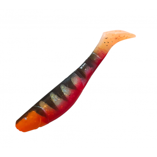 Silikona zivtiņa KOPYTO RELAX 4`` 12cm bluepearl/bl/or/red/ | BLS4L-TG053ORO