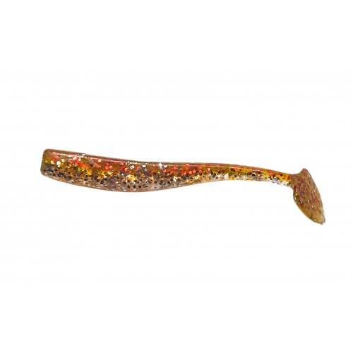 K.P. BAITS SLIM SHAD 4 zelts/sudrabs/sarkans