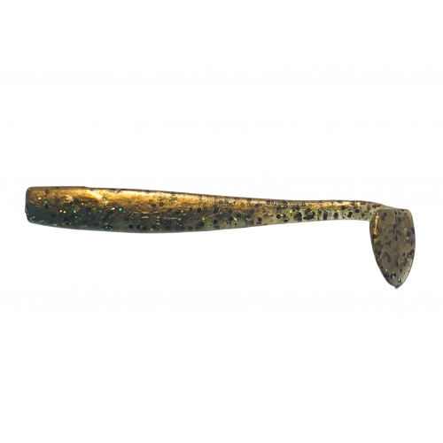 K.P. BAITS SLIM SHAD 4 kr.kods zelts/zaļš