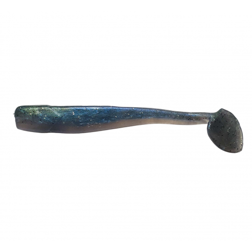 Rubber fish SLIM SHAD 4`` 10cm, blue/green/bright.
