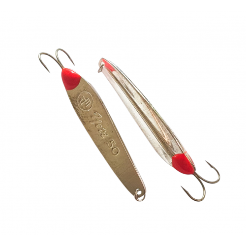 Sequin vertical Yeti-50, silver, double hook