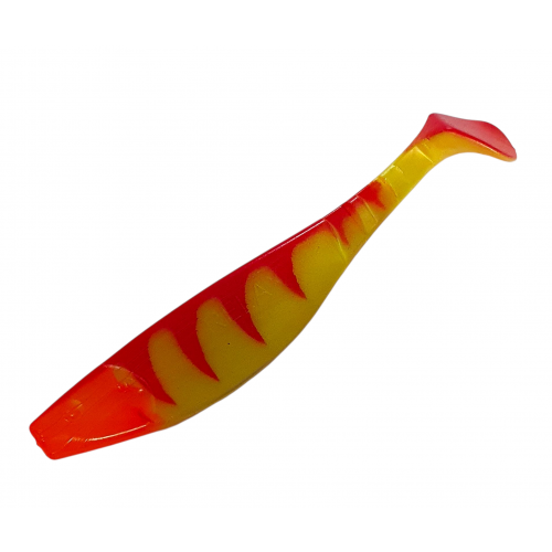 Silikona zivtiņa Relax KOPYTO 6`` 16cm, 30g silk/yell/red/or | BLS6-TG009ORR